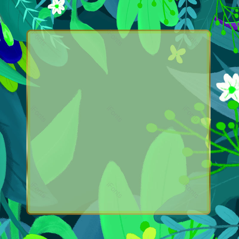 渐变绿色装饰插画植物春季春天文艺背景,插画/手绘图,插画/手绘图库,插画/手绘图下载,插画/手绘